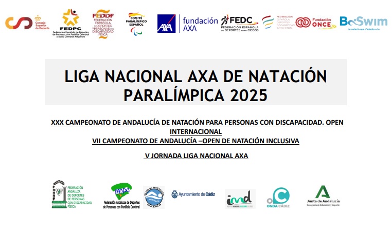 Foto portada de XXX CAMPEONATO DE ANDALUCÍA DE NATACIÓN PARA PERSONAS CON DISCAPACIDAD